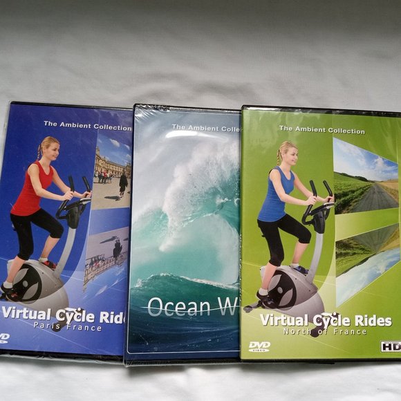 Virtual Treadmill Cycle Rides DVD Set - Picture 1 of 4